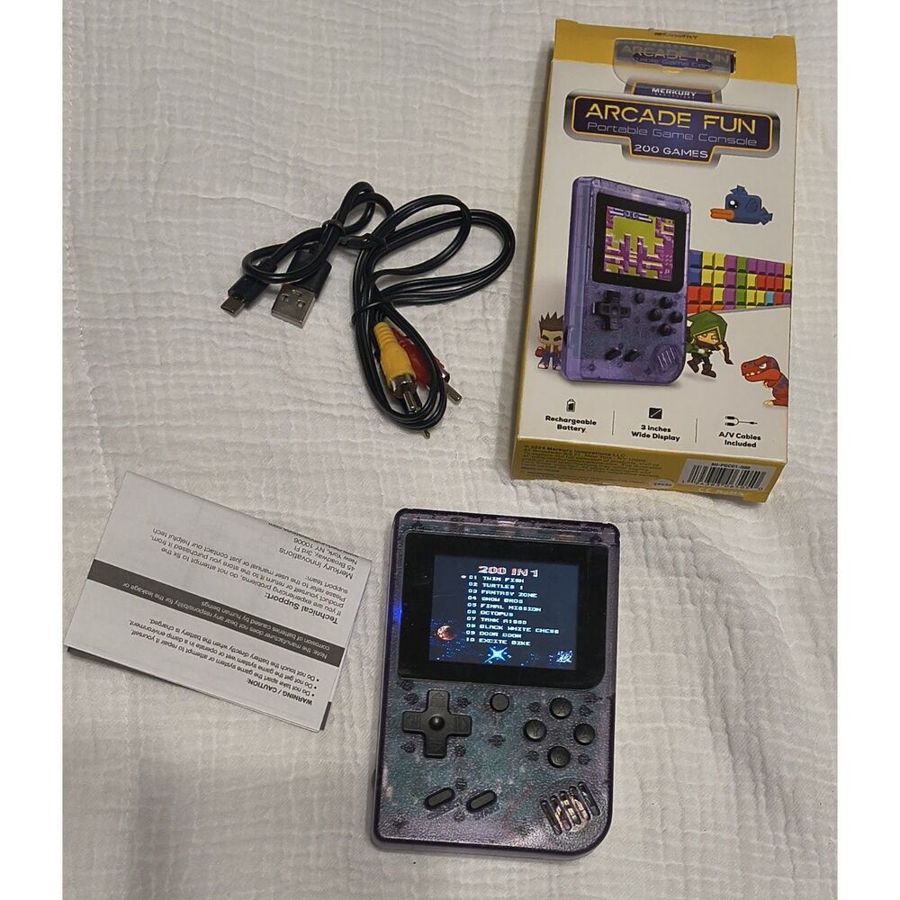 Arcade fun handheld game console